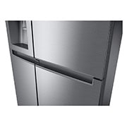 LG Side-by-Side mit Door-in-Door ® | Eis-, Crushed Ice- und Wasserspender | 634 Liter Kapazität | Energieeffizienzklasse F | Interner Wassertank 4L | Platinum Silver |  GSJV31PZXF , GSJV31PZXF