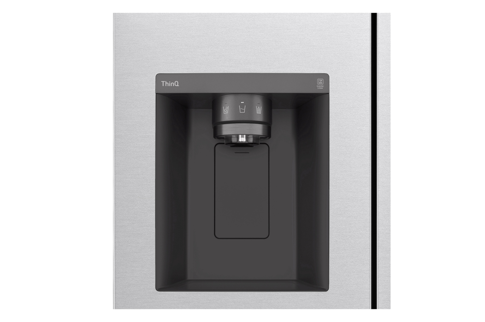 LG Side-by-Side Kühlschrank mit Door-in-Door® (E, 635L, 179cm hoch) mit Eis-, Crushed Ice- und Wasserspender & internem Wassertank | GSJV71MBLE, GSJV71MBLE