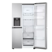 LG Side-by-Side Kühlschrank mit Door-in-Door® (E, 635L, 179cm hoch) mit Eis-, Crushed Ice- und Wasserspender & internem Wassertank | GSJV71MBLE, GSJV71MBLE