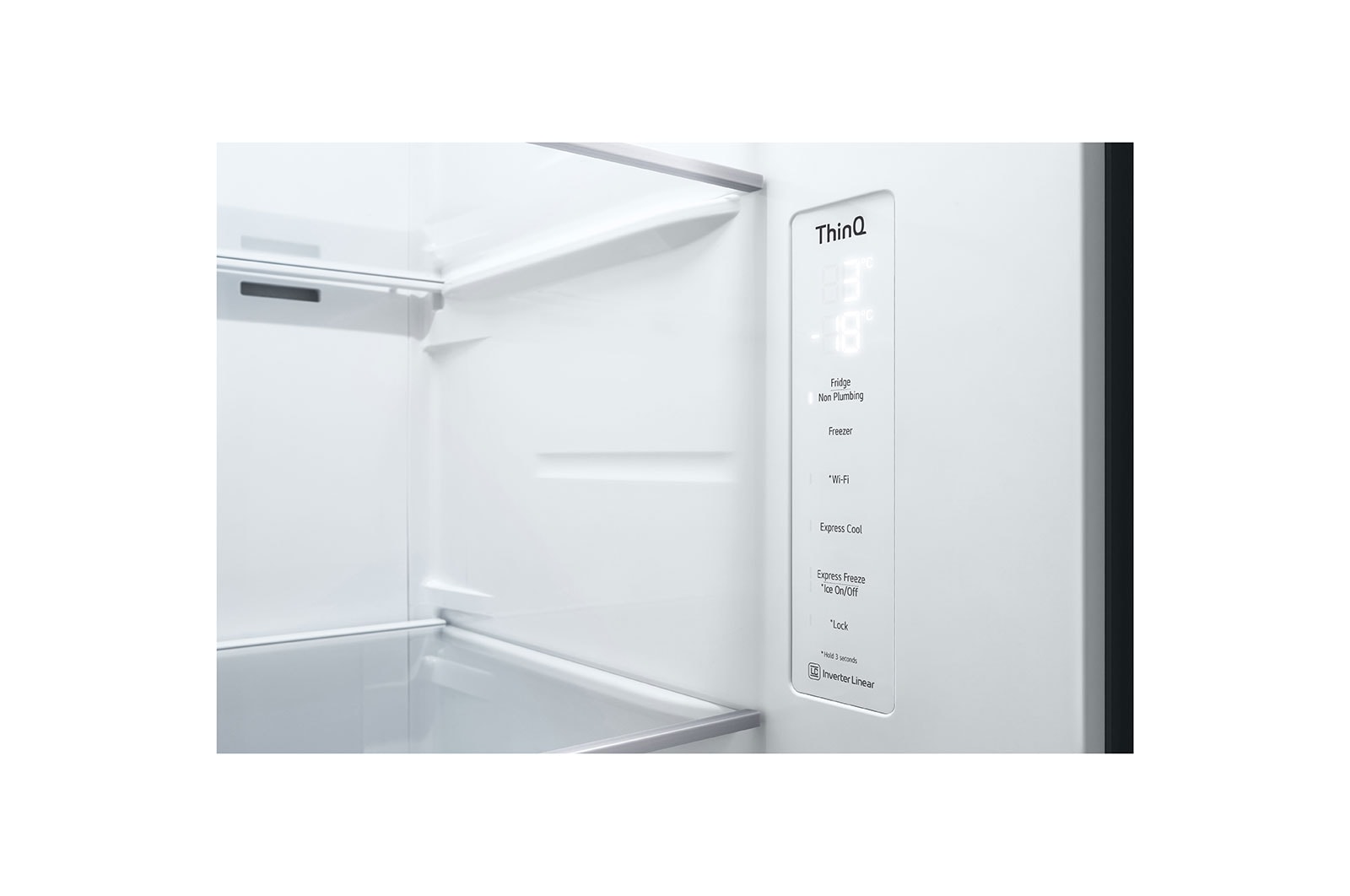 LG Side-by-Side Kühlschrank mit Door-in-Door® (E, 635L, 179cm hoch) mit Eis-, Crushed Ice- und Wasserspender & internem Wassertank | GSJV71MCLE, GSJV71MCLE