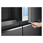 LG Side-by-Side Kühlschrank mit Door-in-Door® (E, 635L, 179cm hoch) mit Eis-, Crushed Ice- und Wasserspender & internem Wassertank | GSJV71MCLE, GSJV71MCLE