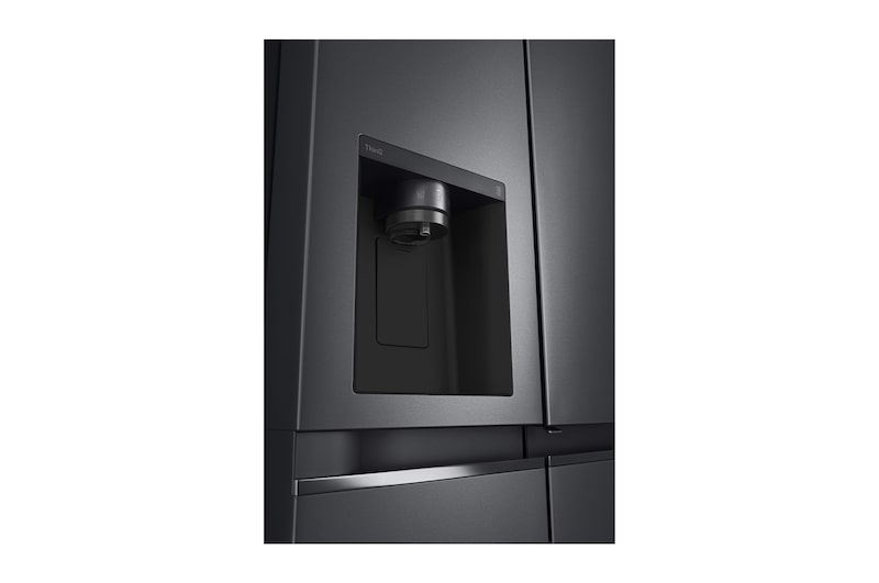 LG Side-by-Side mit Door-in-Door® | Eis-, Crushed Ice- und Wasserspender | 635 Liter Kapazität | Interner Wassertank 4L | Matte Black | GSJV71MCTE, GSJV71MCTE