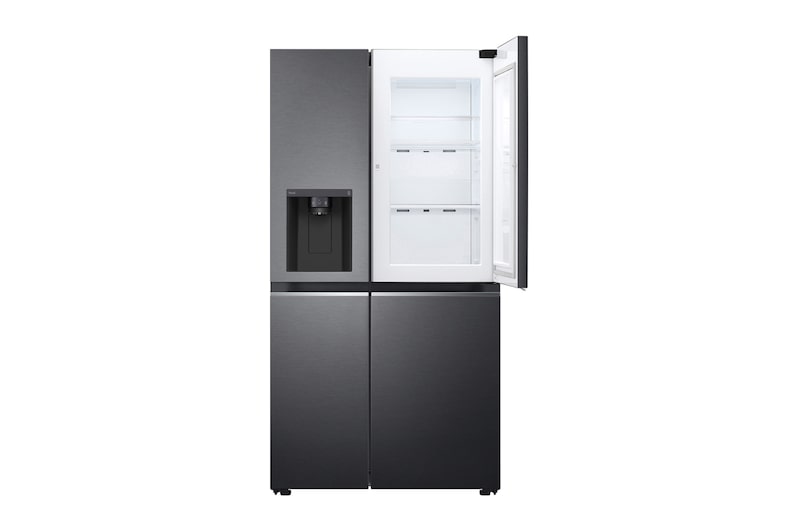 LG Side-by-Side mit Door-in-Door® | Eis-, Crushed Ice- und Wasserspender | 635 Liter Kapazität | Interner Wassertank 4L | Matte Black | GSJV71MCTE, GSJV71MCTE