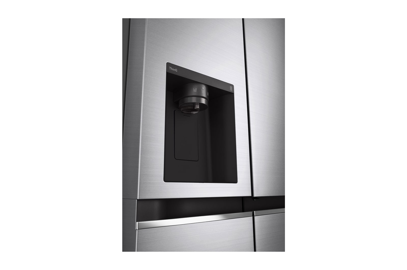 LG Side-by-Side Kühlschrank mit Door-in-Door® (E, 635L, 179cm hoch) mit Eis-, Crushed Ice- und Wasserspender & internem Wassertank | GSJV71PZLE, GSJV71PZLE