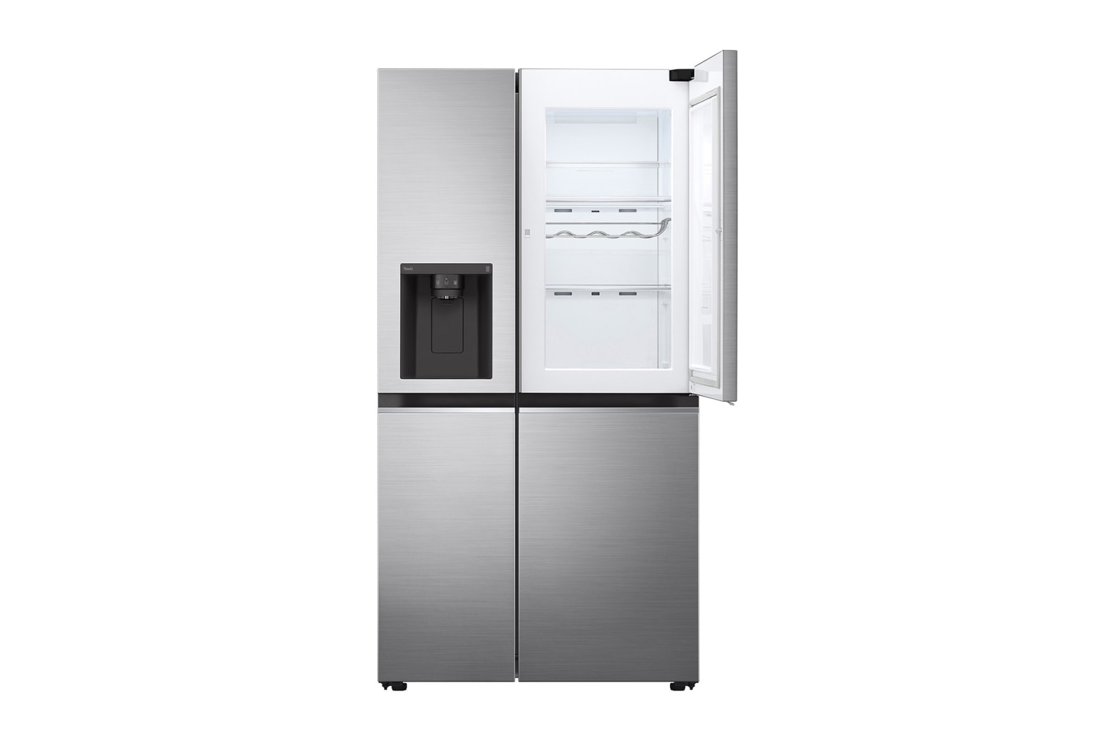 LG Side-by-Side Kühlschrank mit Door-in-Door® (E, 635L, 179cm hoch) mit Eis-, Crushed Ice- und Wasserspender & internem Wassertank | GSJV71PZLE, GSJV71PZLE