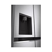 LG Side-by-Side Kühlschrank mit Door-in-Door® (E, 635L, 179cm hoch) mit Eis-, Crushed Ice- und Wasserspender & internem Wassertank | GSJV71PZLE, GSJV71PZLE