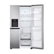 LG Side-by-Side Kühlschrank mit Door-in-Door® (E, 635L, 179cm hoch) mit Eis-, Crushed Ice- und Wasserspender & internem Wassertank | GSJV71PZLE, GSJV71PZLE