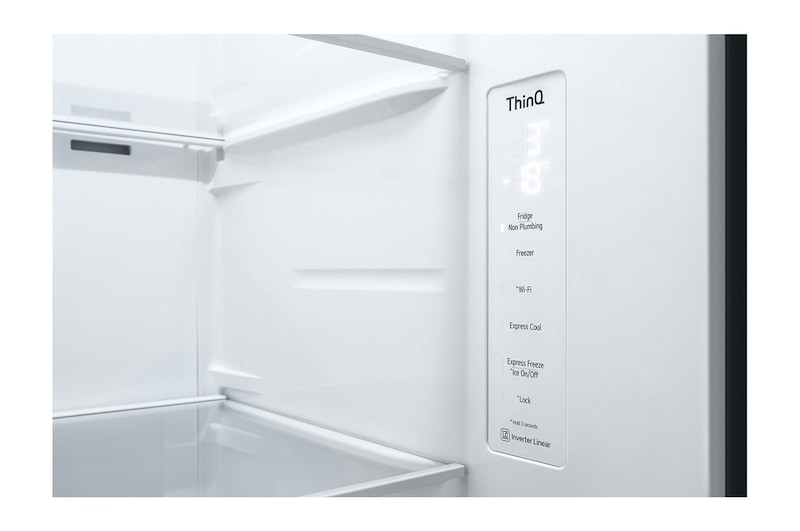 LG Side-by-Side Kühlschrank mit Door-in-Door® (E, 635L, 179cm hoch) mit Eis-, Crushed Ice- und Wasserspender & internem Wassertank | GSJV71PZTE, GSJV71PZTE