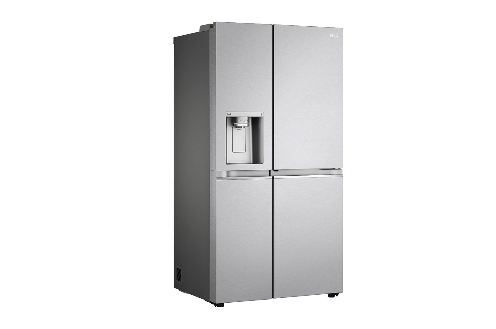 LG Side-by-Side mit Door-in-Door® | Craft Ice Kugeln | Eis-, Crushed Ice- und Wasserspender | 635 Liter Kapazität | Energieeffizienzklasse E | Interner Wassertank 4L | Brushed Steel | GSJV90BSDE, GSJV90BSDE