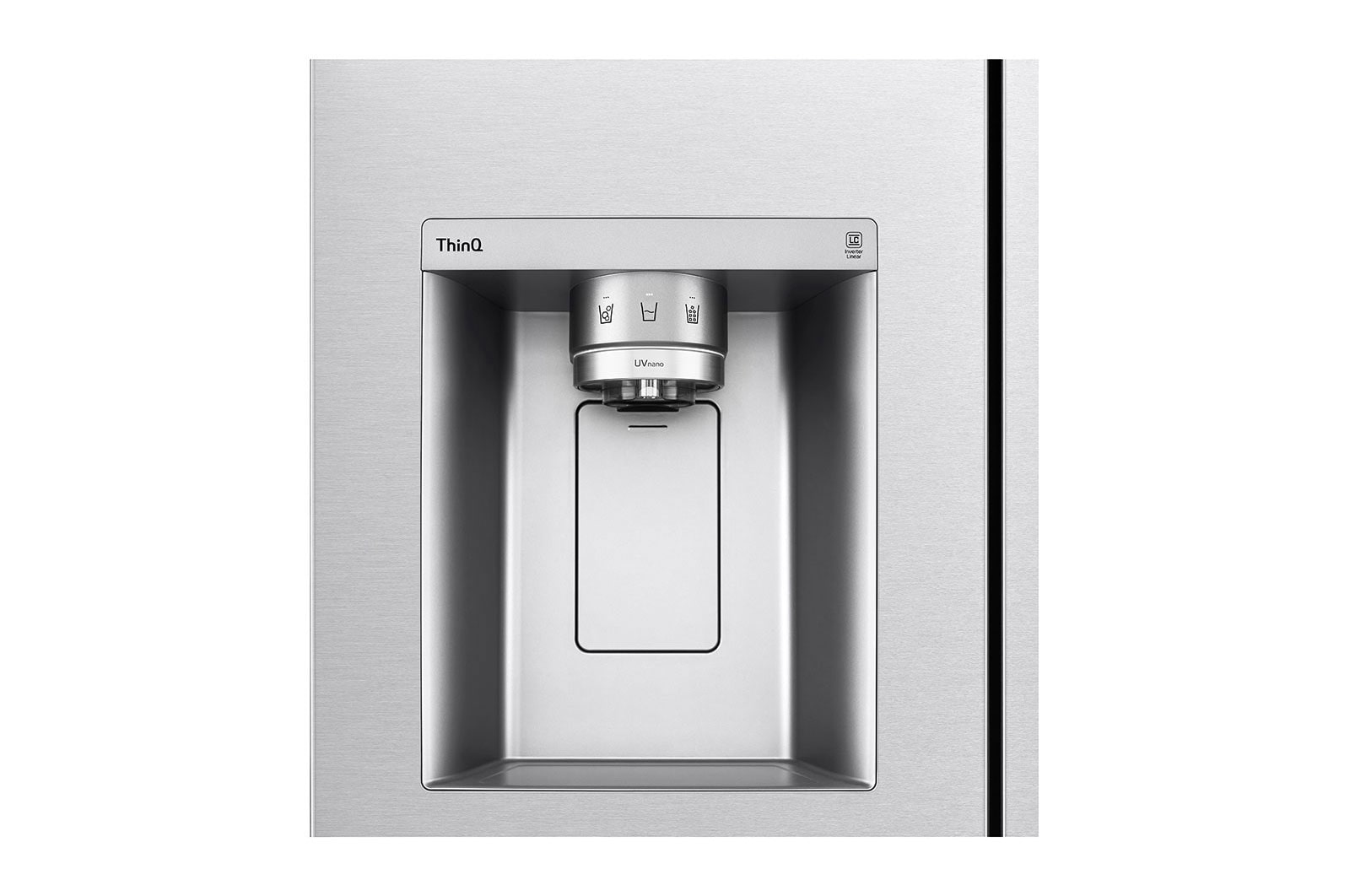 LG Side-by-Side mit Door-in-Door® | 635 Liter Kapazität | Energieeffizienzklasse E | Interner Wassertank 4L | Brushed Steel | GSJV91BSAE, GSJV91BSAE
