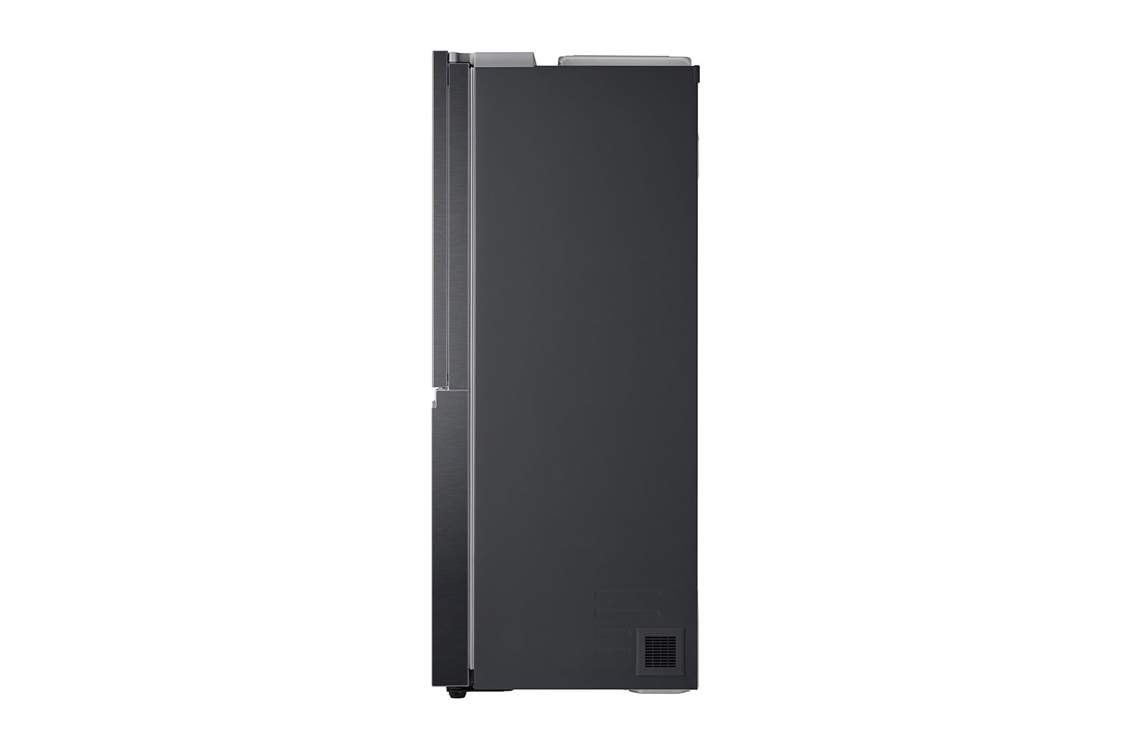 LG Side-by-Side mit Door-in-Door® | Eis-, Crushed Ice- und Wasserspender | 635 Liter Kapazität | Energieeffizienzklasse E | Interner Wassertank 4L | Matte Black Steel | GSJV91MCAE, GSJV91MCAE