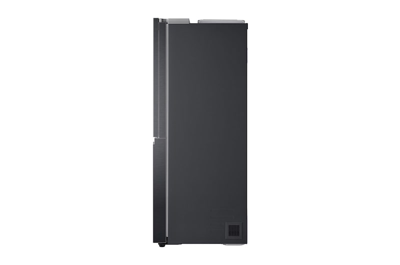 LG Side-by-Side mit Door-in-Door® | Eis-, Crushed Ice- und Wasserspender | 635 Liter Kapazität | Energieeffizienzklasse E | Interner Wassertank 4L | Matte Black Steel | GSJV91MCAE, GSJV91MCAE