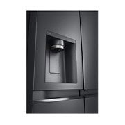 LG Side-by-Side mit Door-in-Door® | Eis-, Crushed Ice- und Wasserspender | 635 Liter Kapazität | Energieeffizienzklasse E | Interner Wassertank 4L | Matte Black Steel | GSJV91MCAE, GSJV91MCAE