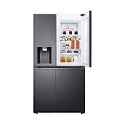 LG Side-by-Side mit Door-in-Door® | Eis-, Crushed Ice- und Wasserspender | 635 Liter Kapazität | Energieeffizienzklasse E | Interner Wassertank 4L | Matte Black Steel | GSJV91MCAE, GSJV91MCAE