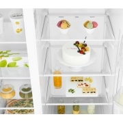 LG Side-by-Side mit Eis-, Crushed Ice- und Wasserspender  | 606 Liter Kapazität | Festwasseranschluss | Energieeffizienzklasse F | Dark Graphite | GSL360ICEZ, GSL360ICEZ