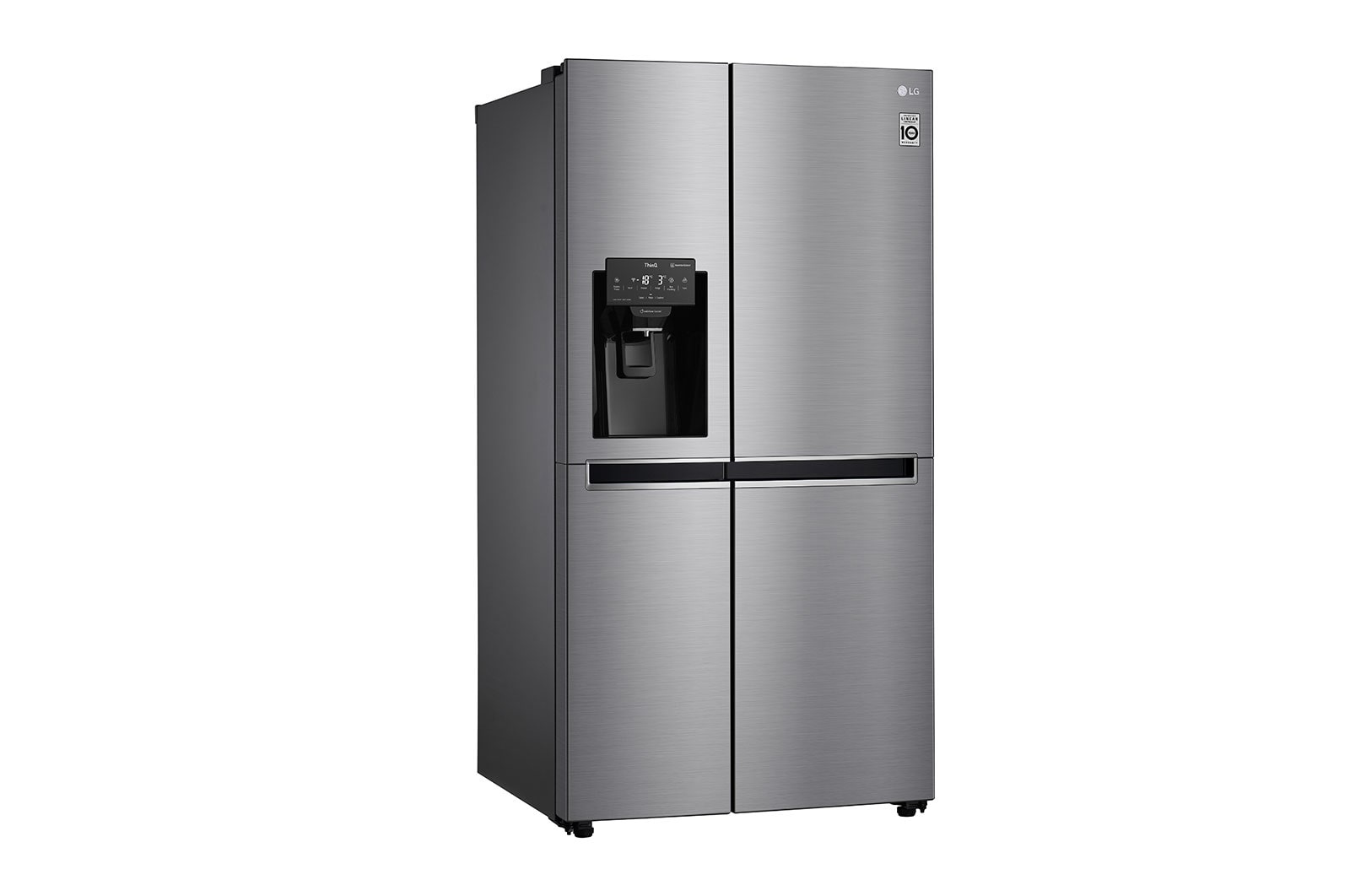 LG Side-by-Side mit Eis-, Crushed Ice- und Wasserspender | 625 Liter Kapazität | Energieeffizienzklasse E |  Interner Wassertank 4L | Steel | GSL461ICEE, GSL461ICEE