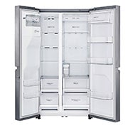 LG Side-by-Side mit Eis-, Crushed Ice- und Wasserspender | 625 Liter Kapazität | Energieeffizienzklasse E |  Interner Wassertank 4L | Steel | GSL461ICEE, GSL461ICEE