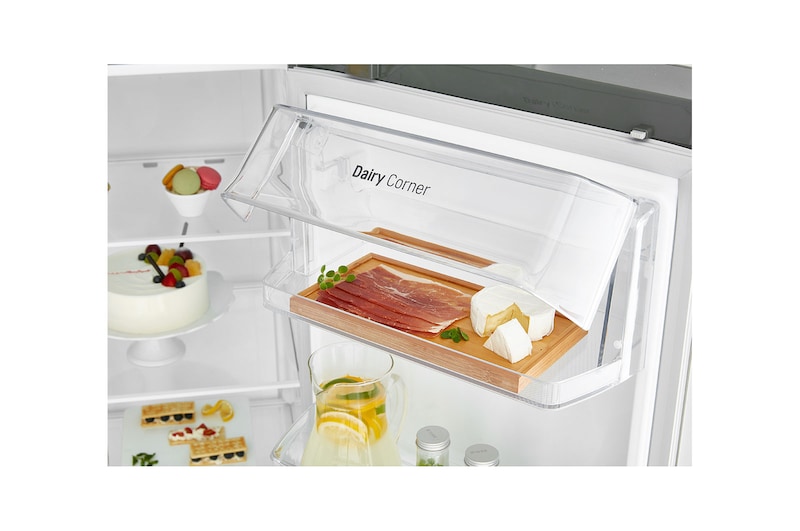LG Side-by-Side mit Eis-, Crushed Ice- und Wasserspender | 634 Liter Kapazität | Energieeffizienzklasse F | Interner Wassertank 4L | Dark Graphite | GSLV31DSXM, GSLV31DSXM