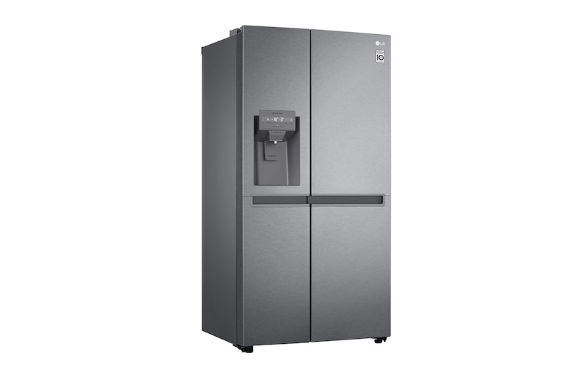LG Side-by-Side mit Eis-, Crushed Ice- und Wasserspender | 634 Liter Kapazität | Energieeffizienzklasse F | Interner Wassertank 4L | Dark Graphite | GSLV31DSXM, GSLV31DSXM
