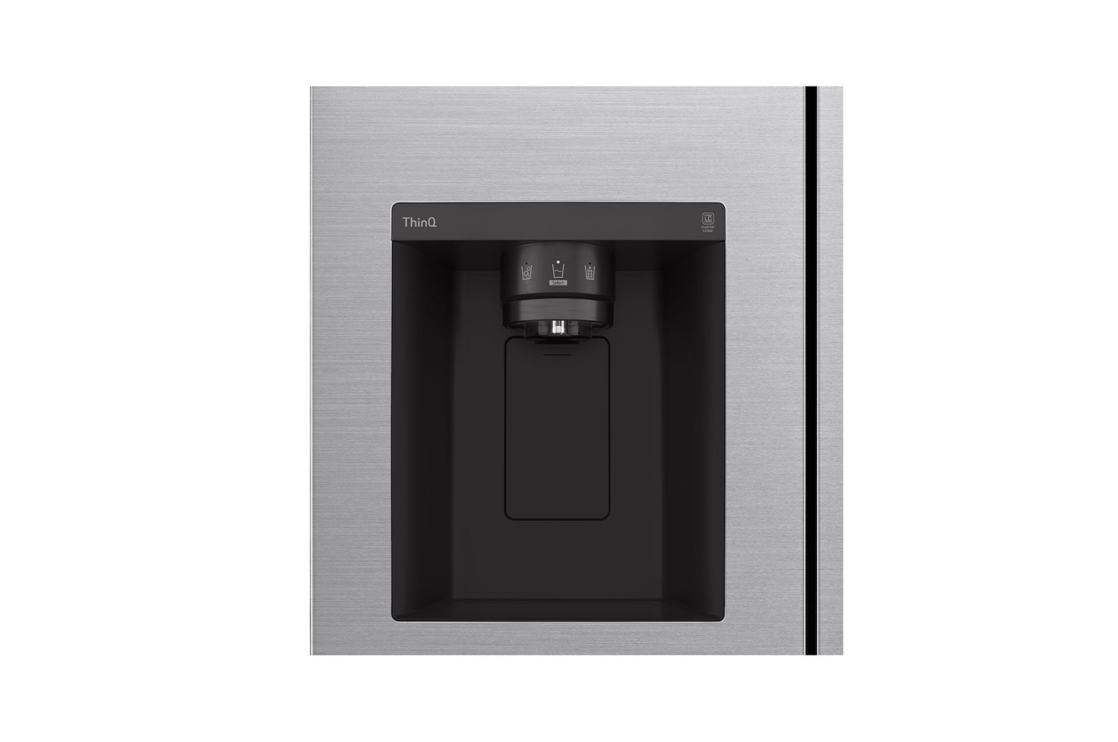 LG Side-by-Side mit Eis-, Crushed Ice- und Wasserspender | 635 Liter Kapazität | Energieeffizienzklasse E | Interner Wassertank 4L | Platinum Silver | GSLV51PZXE, GSLV51PZXE