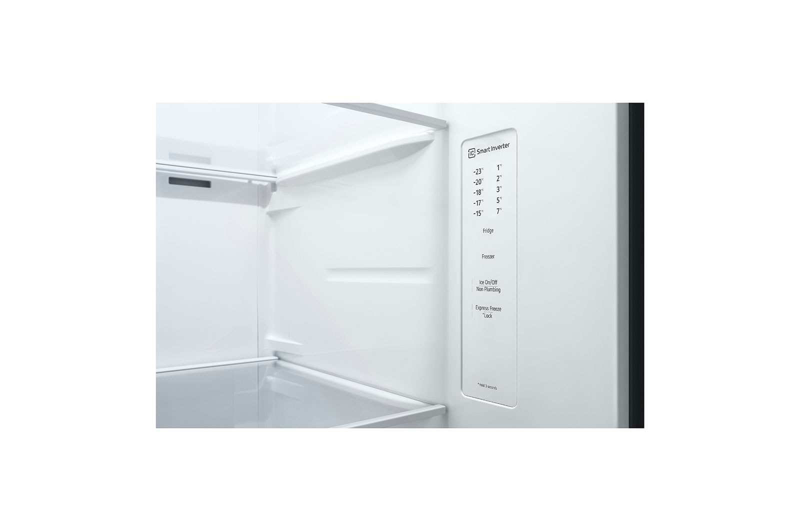 LG Side-by-Side mit Eis-, Crushed Ice- und Wasserspender | 635 Liter Kapazität | Energieeffizienzklasse E | Interner Wassertank 4L | Platinum Silver | GSLV51PZXE, GSLV51PZXE