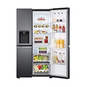 LG Side-by-Side Kühlschrank (D, 635L, 179cm hoch) mit Eis-, Crushed Ice- und Wasserspender & internem Wassertank | GSLV71MCLE, GSLV71MCLE