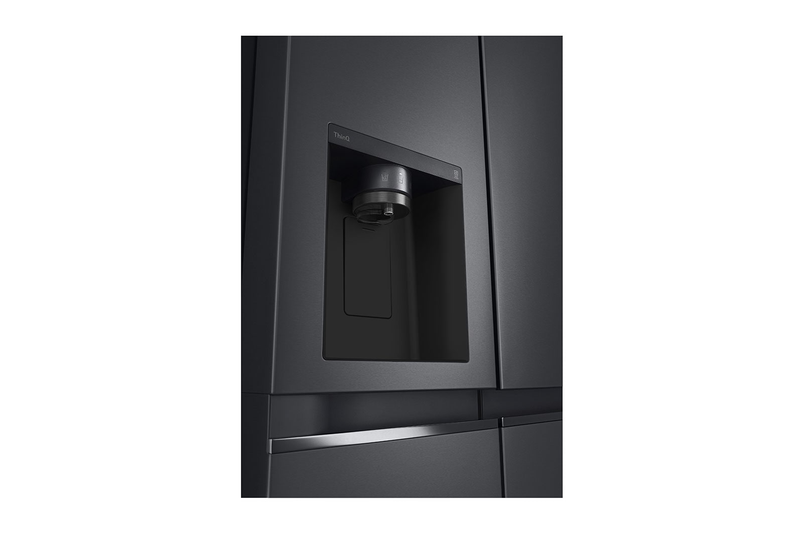 LG Side-by-Side Kühlschrank (D, 635L, 179cm hoch) mit Eis-, Crushed Ice- und Wasserspender & internem Wassertank | GSLV71MCTD, GSLV71MCTD