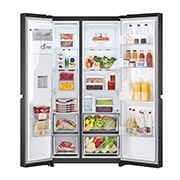 LG Side-by-Side Kühlschrank (D, 635L, 179cm hoch) mit Eis-, Crushed Ice- und Wasserspender & internem Wassertank | GSLV71MCTD, GSLV71MCTD