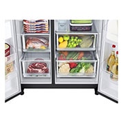 LG Side-by-Side Kühlschrank (D, 635L, 179cm hoch) mit Eis-, Crushed Ice- und Wasserspender & internem Wassertank | GSLV71MCTD, GSLV71MCTD