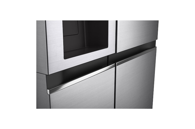 LG Side-by-Side Kühlschrank (D, 635L, 179cm hoch) mit Eis-, Crushed Ice- und Wasserspender & internem Wassertank | GSLV71PZTD, GSLV71PZTD