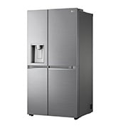 LG Side-by-Side mit Eis-, Crushed Ice- und Wasserspender | 634 Liter Kapazität | Energieeffizienzklasse D |  Festwasseranschluss | Platinum Silver |  GSLV90PZAD , GSLV90PZAD