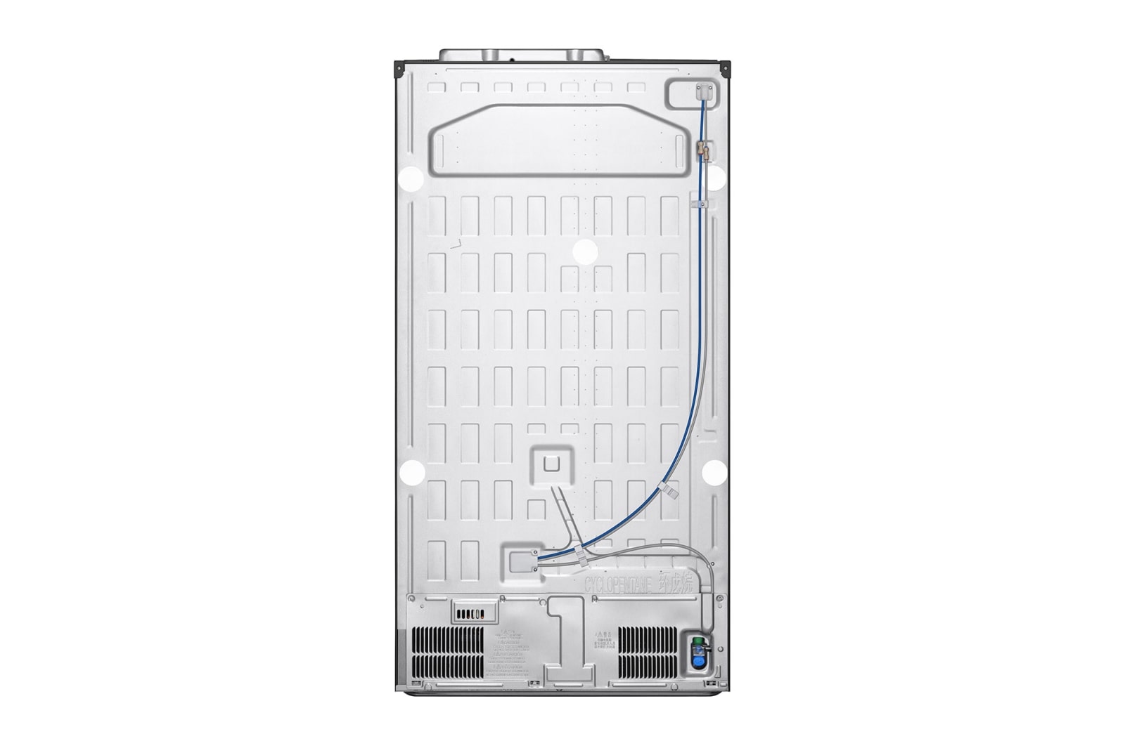 LG Side-by-Side mit Eis-, Crushed Ice- und Wasserspender | 634 Liter Kapazität | Energieeffizienzklasse D |  Festwasseranschluss | Platinum Silver |  GSLV90PZAD , GSLV90PZAD