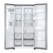 LG Side-by-Side Kühlschrank (C, 635L, 179cm hoch) mit internem Wassertank, Eis-, Crushed Ice- und Wasserspender & UVnano® | GSLV91MBAC, GSLV91MBAC