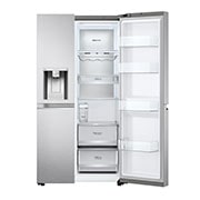 LG Side-by-Side Kühlschrank (C, 635L, 179cm hoch) mit internem Wassertank, Eis-, Crushed Ice- und Wasserspender & UVnano® | GSLV91MBAC, GSLV91MBAC