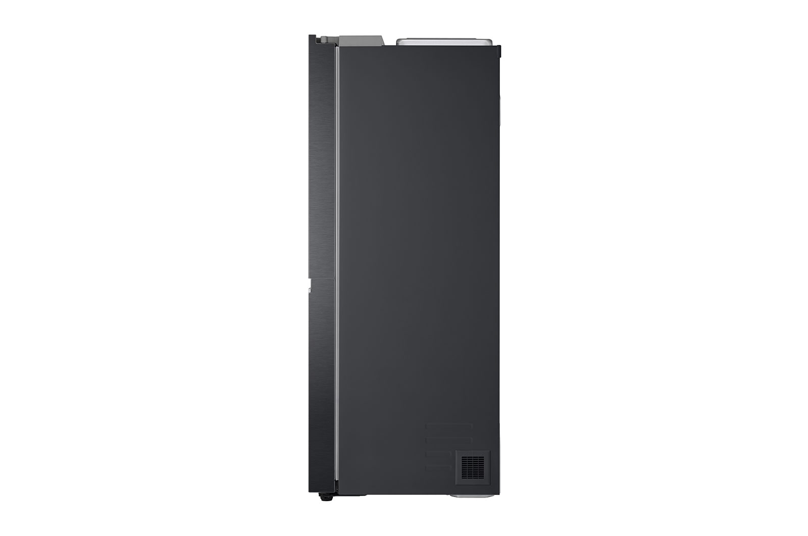 LG Side-by-Side mit Eis-, Crushed Ice- und Wasserspender | 634 Liter Kapazität | Energieeffizienzklasse D | Matte Black | GSLV91MCAD, GSLV91MCAD