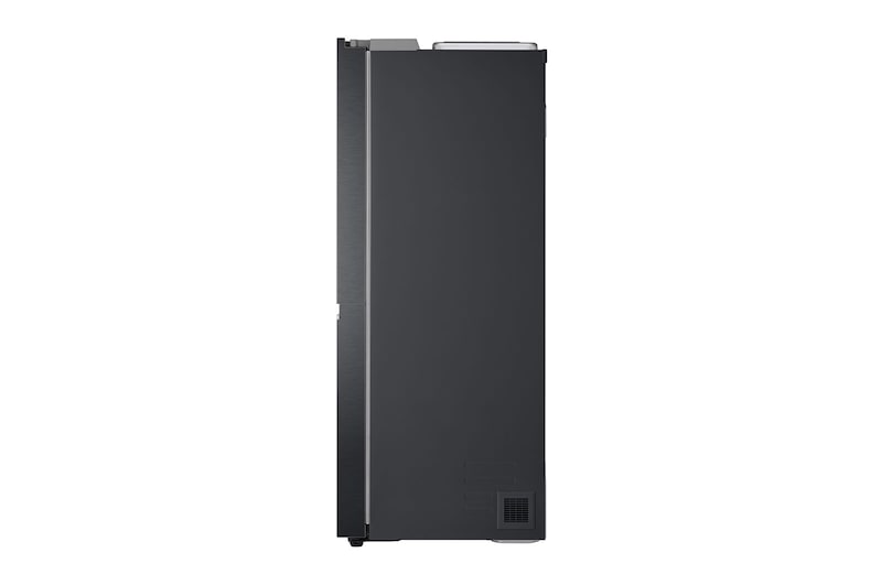 LG Side-by-Side mit Eis-, Crushed Ice- und Wasserspender | 634 Liter Kapazität | Energieeffizienzklasse D | Matte Black | GSLV91MCAD, GSLV91MCAD