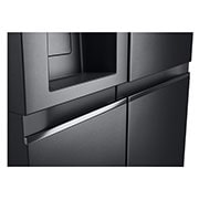 LG Side-by-Side mit Eis-, Crushed Ice- und Wasserspender | 634 Liter Kapazität | Energieeffizienzklasse D | Matte Black | GSLV91MCAD, GSLV91MCAD