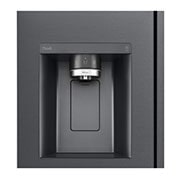 LG Side-by-Side mit Eis-, Crushed Ice- und Wasserspender | 634 Liter Kapazität | Energieeffizienzklasse D | Matte Black | GSLV91MCAD, GSLV91MCAD