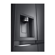LG Side-by-Side mit Eis-, Crushed Ice- und Wasserspender | 634 Liter Kapazität | Energieeffizienzklasse D | Matte Black | GSLV91MCAD, GSLV91MCAD