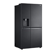 LG Side-by-Side mit Eis-, Crushed Ice- und Wasserspender | 634 Liter Kapazität | Energieeffizienzklasse D | Matte Black | GSLV91MCAD, GSLV91MCAD
