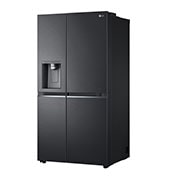 LG Side-by-Side mit Eis-, Crushed Ice- und Wasserspender | 634 Liter Kapazität | Energieeffizienzklasse D | Matte Black | GSLV91MCAD, GSLV91MCAD
