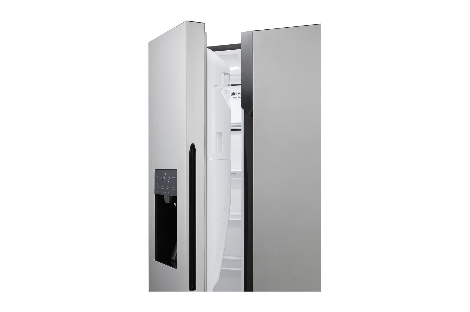 LG Side-by-Side Kühlschrank (E, 562L, 178,7 cm hoch) mit Eis-, Crushed Ice- und Wasserspender & internem Wassertank | GSM32HSBEH, GSM32HSBEH