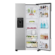 LG Side-by-Side Kühlschrank (E, 562L, 178,7 cm hoch) mit Eis-, Crushed Ice- und Wasserspender & internem Wassertank | GSM32HSBEH, GSM32HSBEH