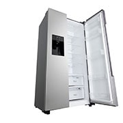 LG Side-by-Side Kühlschrank (E, 562L, 178,7 cm hoch) mit Eis-, Crushed Ice- und Wasserspender & internem Wassertank | GSM32HSBEH, GSM32HSBEH