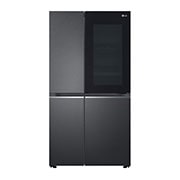 LG Side-by-Side mit InstaView Door-in-Door®  | 655 Liter Kapazität | Energieeffizienzklasse E | Matte Black | GSQV90MCAE, GSQV90MCAE