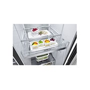 LG Side-by-Side mit InstaView Door-in-Door®  | 655 Liter Kapazität | Energieeffizienzklasse E | Matte Black | GSQV90MCAE, GSQV90MCAE