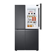 LG Side-by-Side mit InstaView Door-in-Door®  | 655 Liter Kapazität | Energieeffizienzklasse E | Matte Black | GSQV90MCAE, GSQV90MCAE