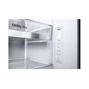 LG Side-by-Side mit InstaView Door-in-Door®  | 655 Liter Kapazität | Energieeffizienzklasse E | Matte Black | GSQV90MCAE, GSQV90MCAE