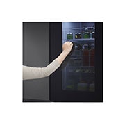 LG Side-by-Side mit InstaView Door-in-Door®  | 655 Liter Kapazität | Energieeffizienzklasse E | Matte Black | GSQV90MCAE, GSQV90MCAE