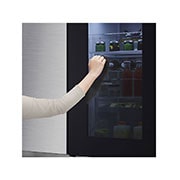 LG Side-by-Side mit InstaView Door-in-Door® | 655 Liter Kapazität | Energieeffizienzklasse E | Platinum Silver | GSQV90PZAE, GSQV90PZAE